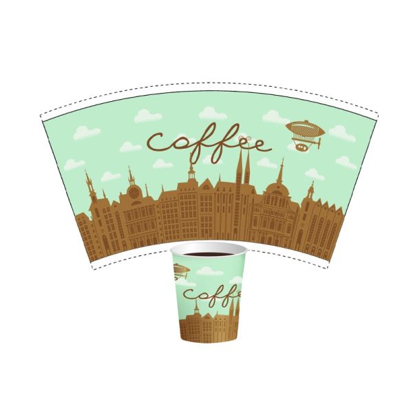 Double PE Paper Cup Bottom Roll Disposable for Cold Drinking Free Design