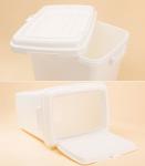 Food grade square Plastic Bucket 20 liter with lid, dog food plastic container,