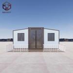 Customized Design Broken Bridge Aluminum Double Doors Steel Structure Prefabrica
