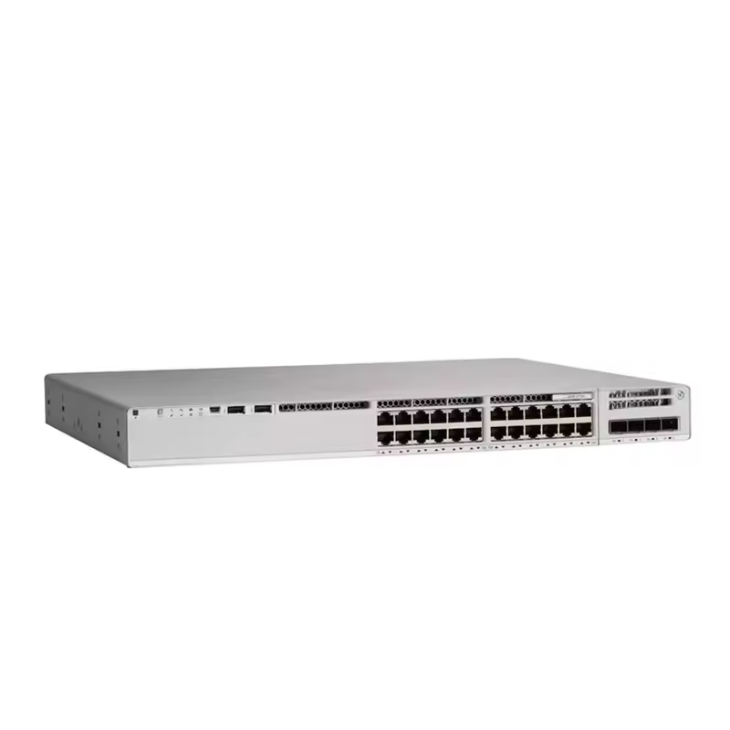 24 Port Gigabit Ethernet Network Core Switch C9300-24T-E with Fast Data Transmission