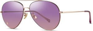 Wholesale Metal Non Polarised Women Sunglasses Pink Mirror Lens Color from china suppliers