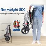 Convenient Wheeled Manual Folding Home Elderly Walking Portable Wheelchair