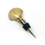 Luxurious Gold Sea Shell Bottle Stopper For Wine Preservation