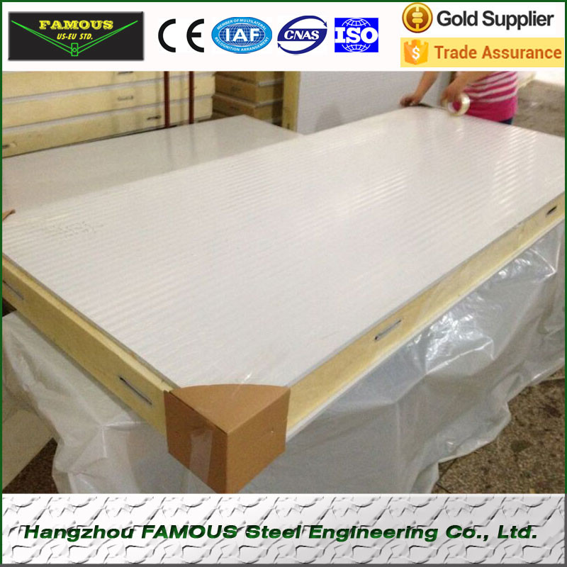 Cold Storage Room Panels Hinge Door Camlock PU Panels 200mm For Frozen Food