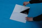 G041 Black sticker footprint sample collecting sheet