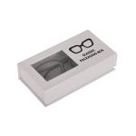 Customized Eyewear Packaging Box , White Hard Cardboard Sunglasses Box