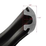 Eco-friendly Black Boat Edge Protective Bumper Rubber Strip for Boat Protection