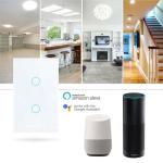 2.4GHz Tuya 4 Gang Smart Light Switch EU 3 Gang Wifi Light Switch