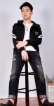 ODM OEM Korean Version Autumn Winter Men Pants Casual Straight Mid Waist Jeans