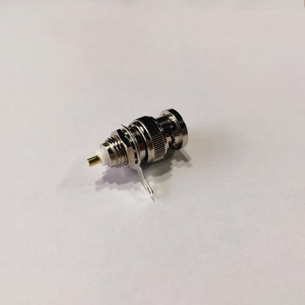 Bulkhead RF Coaxial Connectors PCB BNC Male Solder Connector DC-4GHz