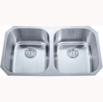 Small Size 600MM Undermount Stainless Steel Kitchen Sink Double Bowl