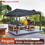 Waterproof Windproof Aluminium Pergola for Garden Design Aluminum Retractable