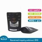 Doypack Flat Bottom Pouch 3.5g Stand Up Pouches For Food Packaging