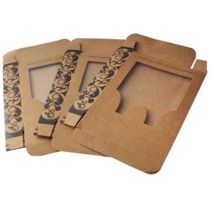 Wholesale UV Varnish Kraft Paper Underwear Packaging Box With Window from china suppliers