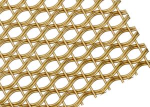 Wholesale Light Brass Color Decorative Architectural Woven Mesh For Hall Screen Parition from china suppliers