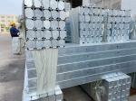 Q235 Galvanized Steel Cross Arm Brace Pole Rectangular Tube Transmission Line
