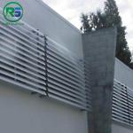 Silver Decoration Aluminum Sun Shade System Louvers European Standard Strip