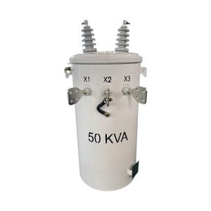 Wholesale 50kva Single Phase Pole Mounted Transformer Oil Immersed Distribution 4160V To 120/240V from china suppliers