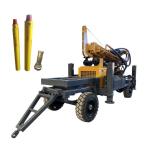 260m Diesel Borehole Drilling Rig Trailer Mounted With Full Hydraulic System