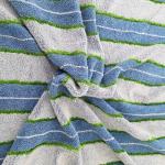 Twist Scrubber Circulation Pile Microfiber Cleaning Cloth 450gsm Blue Coral