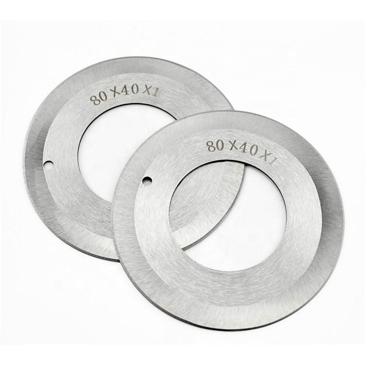 80X40X1mm HSS Industrial Round Knife Blade For Cutting Leather