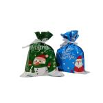 Christmas Goody 24X32cm Aluminum Foil Bag Reusable With Ties