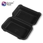 Eco-friendly food grade cornstarch plastic black biodegradable microwave food