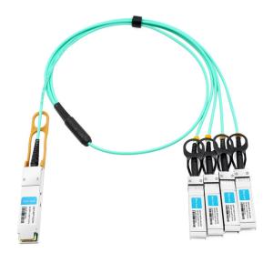 Wholesale Avago AFBR-7IER05Z Compatible 5m (16ft) 40G QSFP+ to Four 10G SFP+ Active Optical Breakout Cable from china suppliers