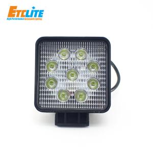 Wholesale Etclite High Power Super Bright Motorcycle 3 Inch 27W Lamp Square 4X4 Truck Offroad Led Work Light from china suppliers