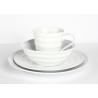 Buy cheap Organic Design Cream Porcelain Dinnerware 16pcs Embossment SGS FDA Certification from wholesalers