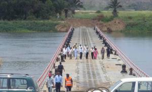 Wholesale Reusable Floating Pontoon Bridge Inconvenient Traffic For Rivers from china suppliers