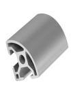 Warehouse Rack / Industrial Automation Extruded Aluminum Profiles Round Angle