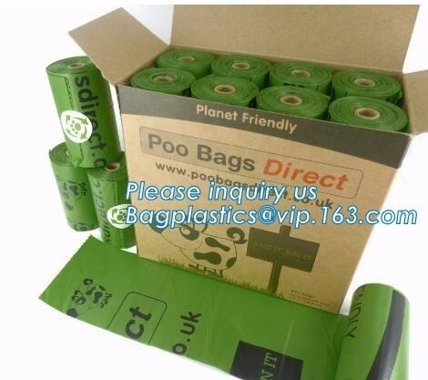 eco friendly epi biodegradable dog poop bags on roll, Cornstarch Based Eco
