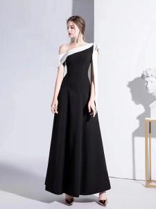 China Timeless Elegance Black Evening Dress on sale