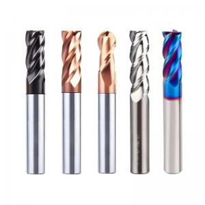 Wholesale HRC65 4 Flute Tungsten Carbide Endmill CNC Router Bits Cortadores End Mill For Stainless Steel from china suppliers