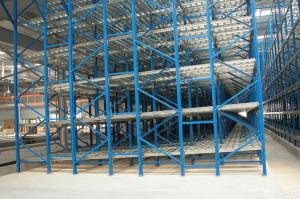 China Filo Basis Stock Gravity Flow Industrial Pallet Racks With Steel Zinc Roller on sale