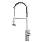 Spring Coil Touchless Hands Free Flexible Kitchen Faucet Deck Mounted