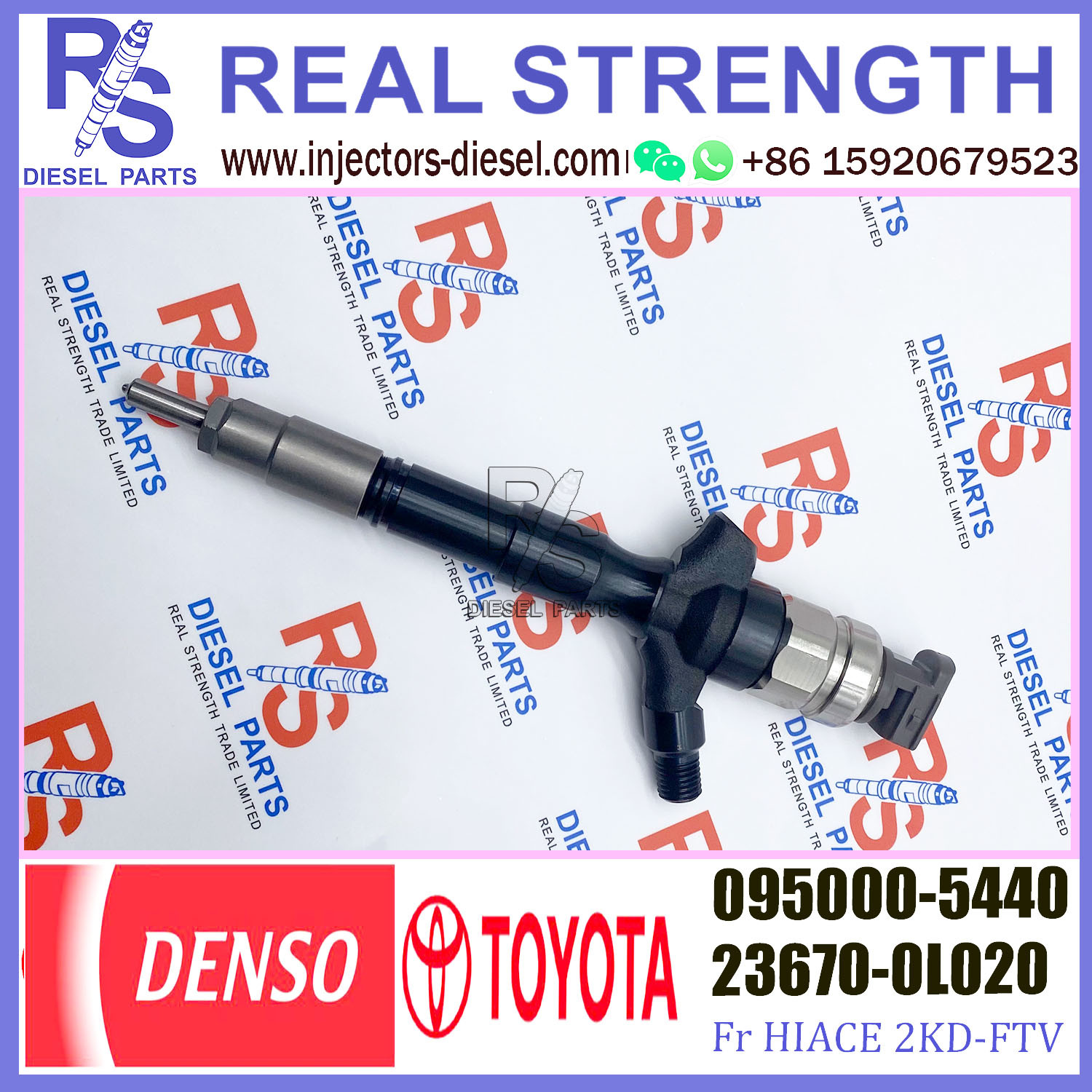 diesel engine injector 095000-5440 for toyota diesel fuel injector injection engine parts 23670-0L020