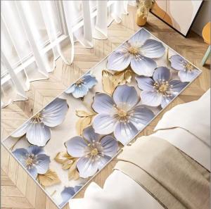 Wholesale 200*250cm Polyester Fiber Fresh Small Flower Bedroom Floor Carpets With Special Style from china suppliers