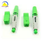 high quality fiber optic SC APC hot melting fast assembly connector for fibre