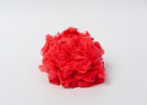 Wholesale Red Recycled 1.5D Dope Dyed Polyester 25mm 100% Polyester Chip from china suppliers