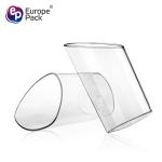 Disposable mini plastic jelly pudding dessert cake square plastic dessert cup