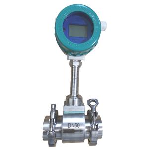 China Tri-clamp Type Vortex Flow Meter with DN25 - DN300 Pipeline Diameter on sale