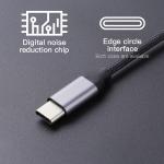 ROHS anti winding Braid USB Type C To AUX 3.5mm Audio Cable