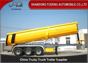 Wholesale 3 Axle U Dump Trailers , 40CBM Q345B Steel Frame Tractor Dump Trailer from china suppliers