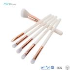 8pcs Women Aluminum Ferrule Face Makeup Brush Set