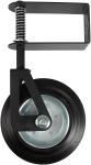 4in Heavy Duty Rubber Wheel Spring Loaded Gate Caster 360 Degree Rotation