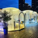 PC Aluminium Material Bubble Tent House 2.8m Height Dome Tent For Outdoor