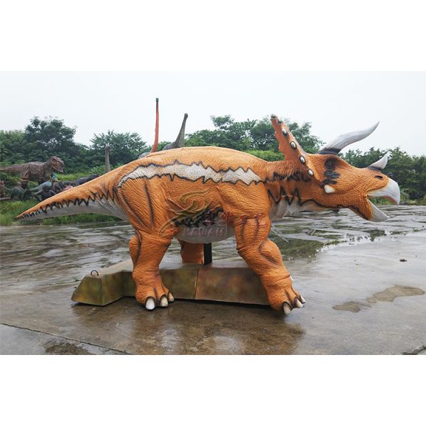 Interactive Electric Realistic Dinosaur Model For Theme Park / Shopping Mall