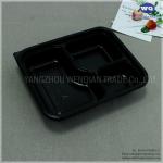 3-Compartment Takeaway Plastic Food Container-Microwavable Disposable Container